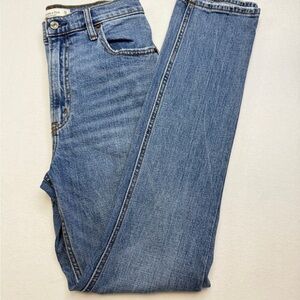 Abercrombie & Fitch Blue Slim Jeans with Worn-In Look
